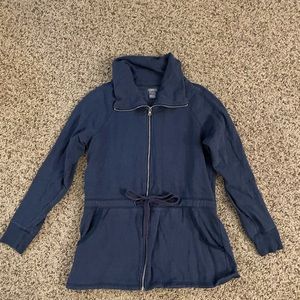 Aerie navy blue zip up sweatshirt